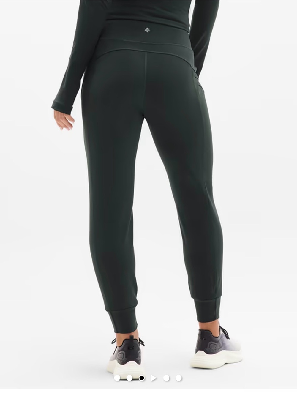 Athleta Rainer Mid Rise Black Joggers - XS - Picture 2 of 11